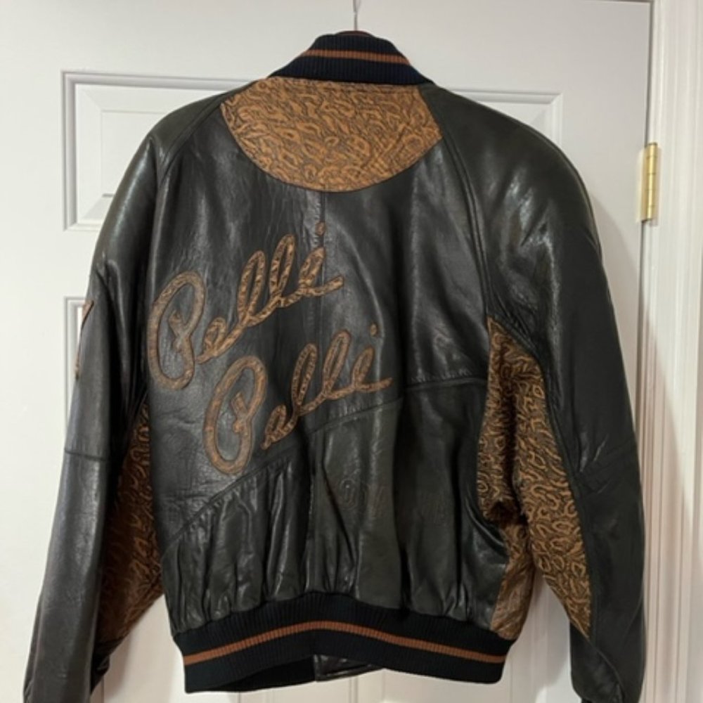 Marc Buchanan Leather Jacket with Accents